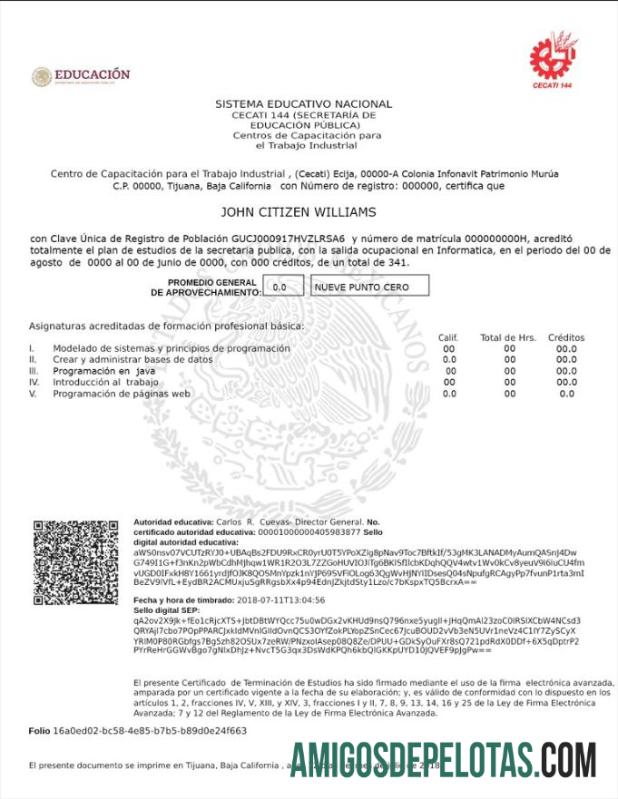 Sistema Educacional Nacional do México exemplo real
